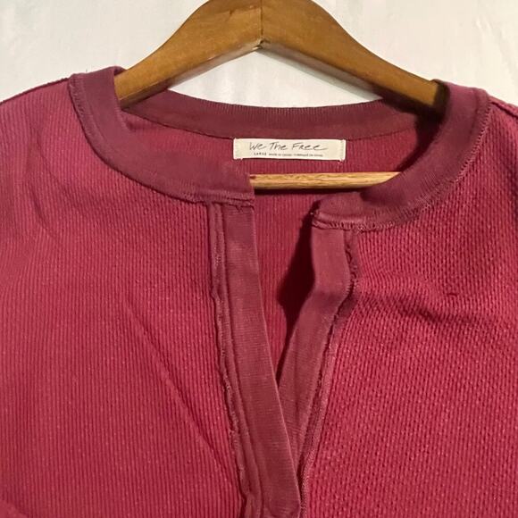 We the Free People Mikah Layering Cuff Top NWT Wine XS - Picture 9 of 13